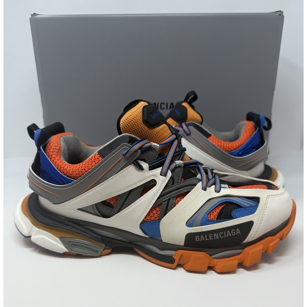 Balenciaga Track Sneaker White/Orange/Blue Size 12 US 45 EU